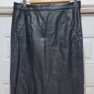 Vero Moda Black Leather-look Pencil Skirt